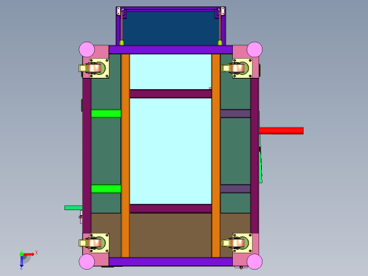 水口用立式铣床铣削装置俯视缩略图