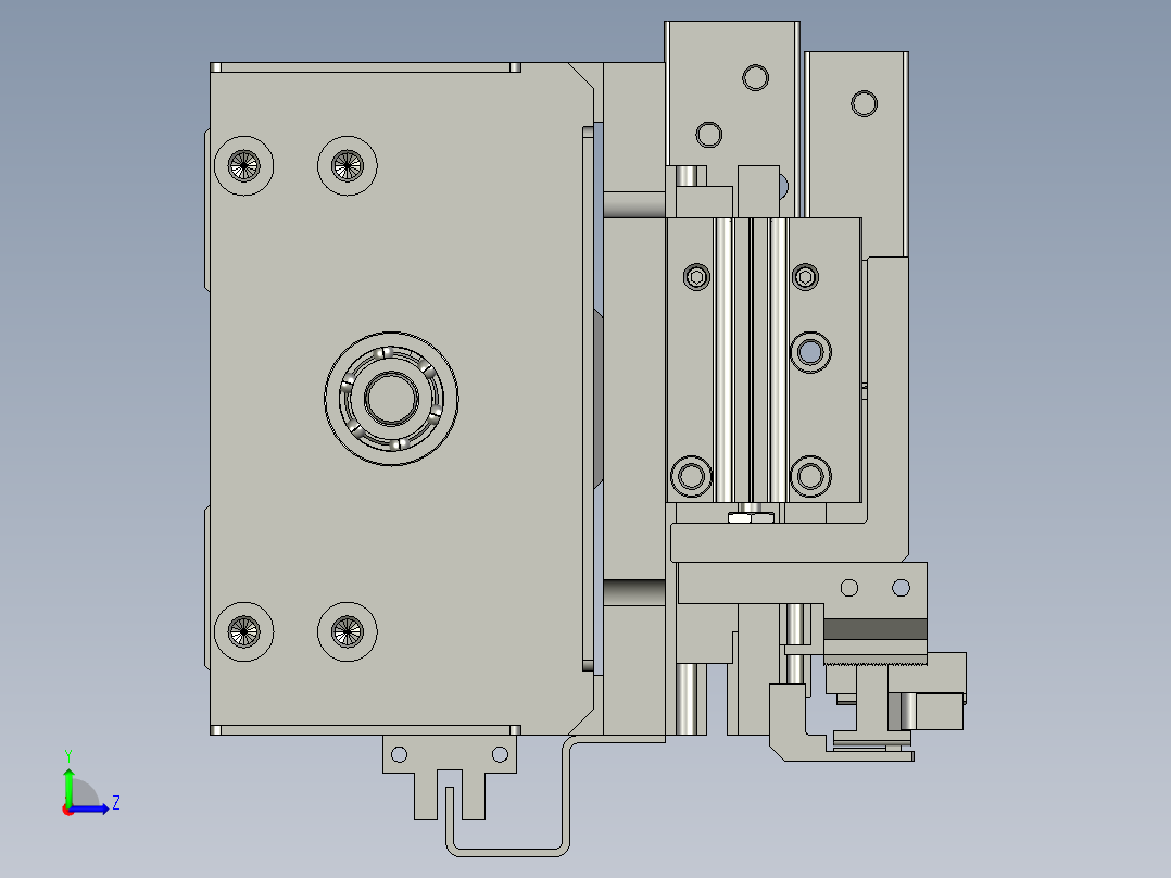 YX-04-17贴胶查模组左视图