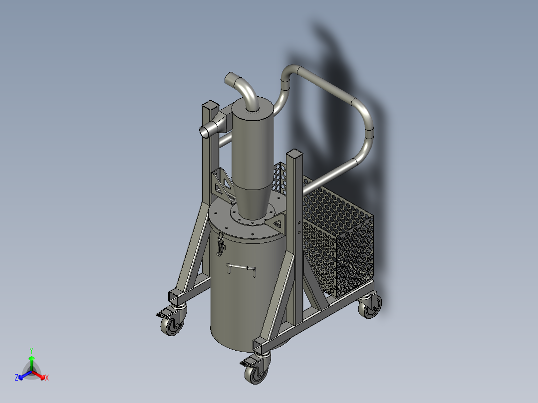 移动式预分离器总装配体主视图