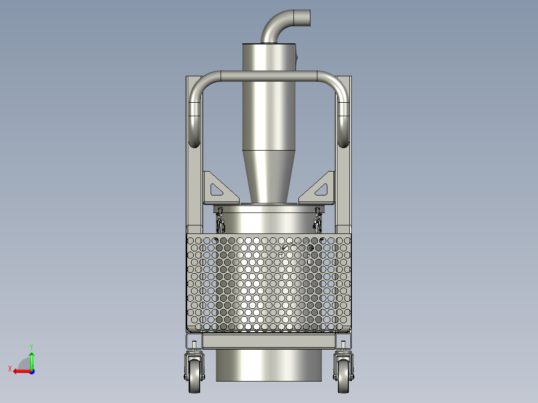 移动式预分离器总装配体后视图