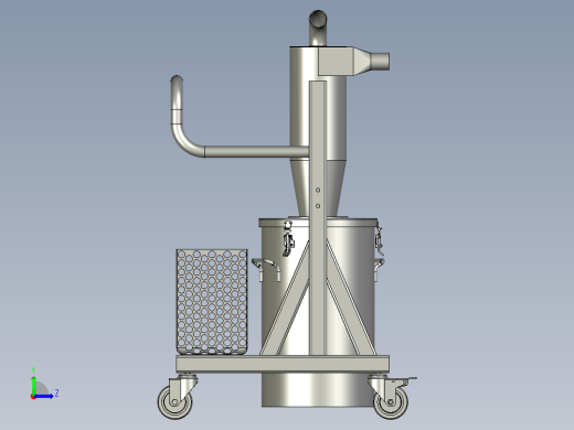 移动式预分离器总装配体左视缩略图