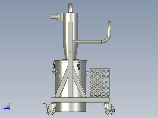 移动式预分离器总装配体右视缩略图