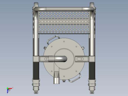 移动式预分离器总装配体俯视缩略图