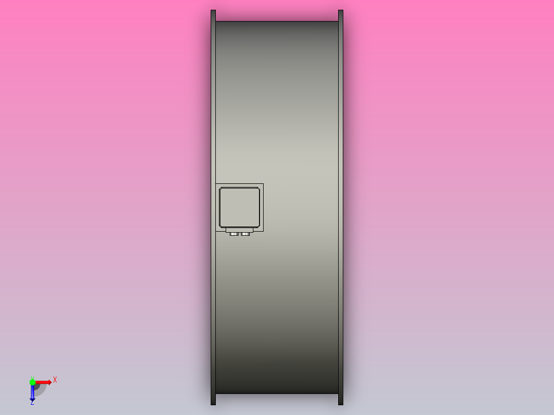 YAR800[YAR800-6]管道风机俯视图