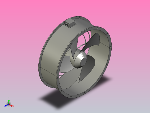 YAR800[YAR800-6]管道风机正等轴测缩略图