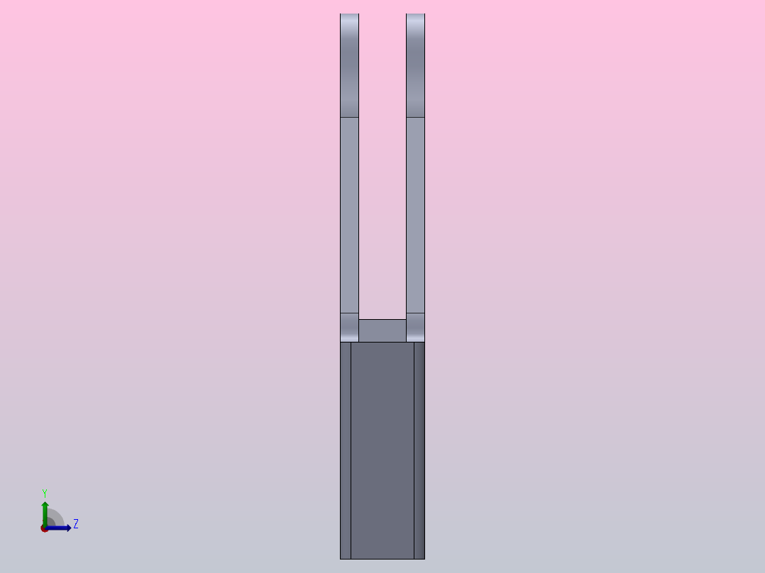 起重机械提升机楔左视图