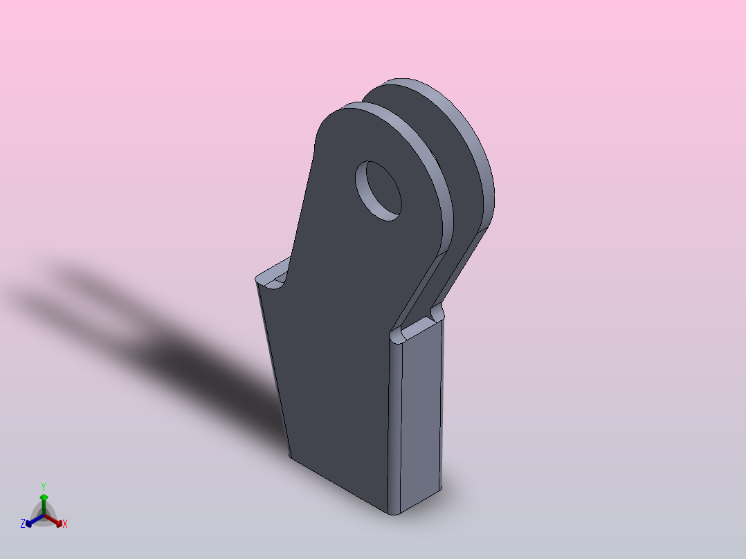 起重机械提升机楔正等轴测图