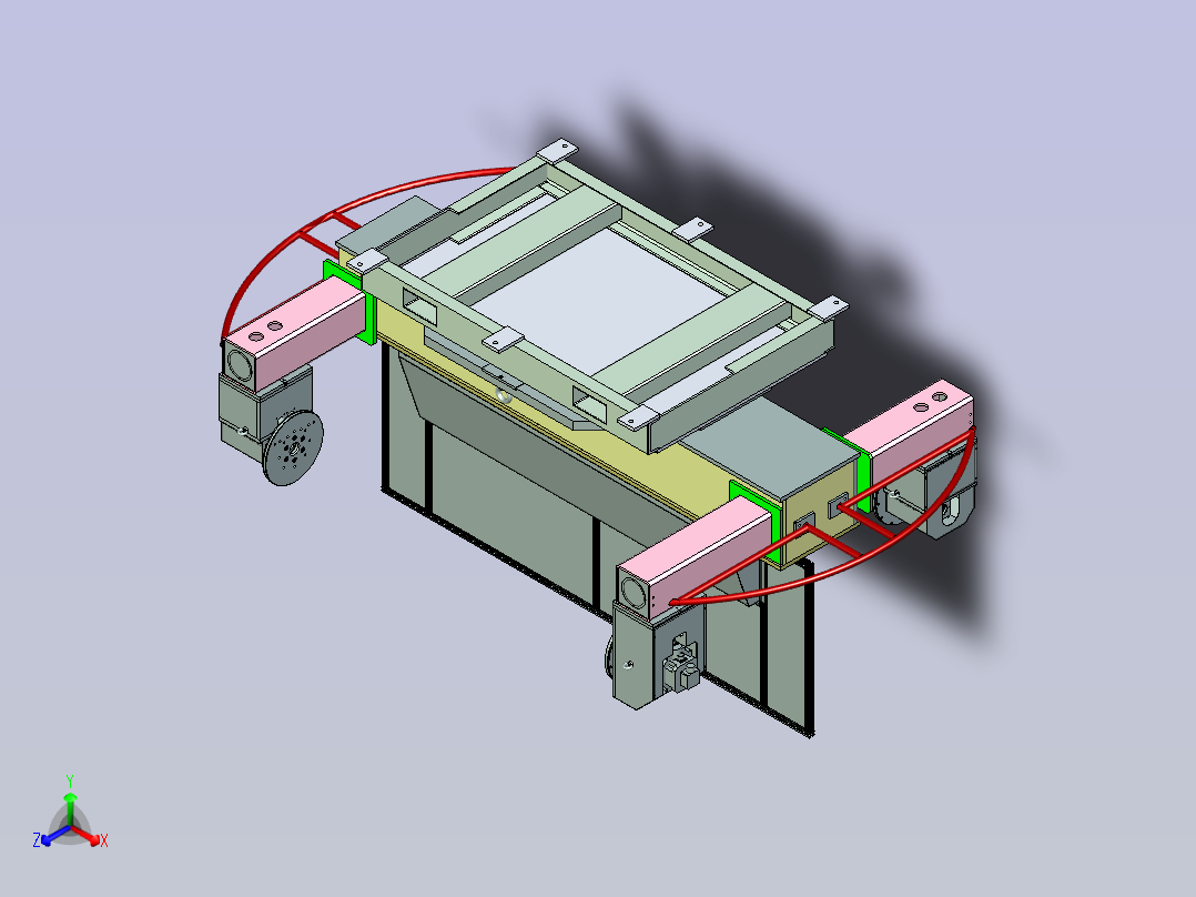五轴变位机设计主视图