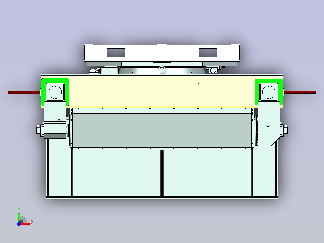 五轴变位机设计前视图