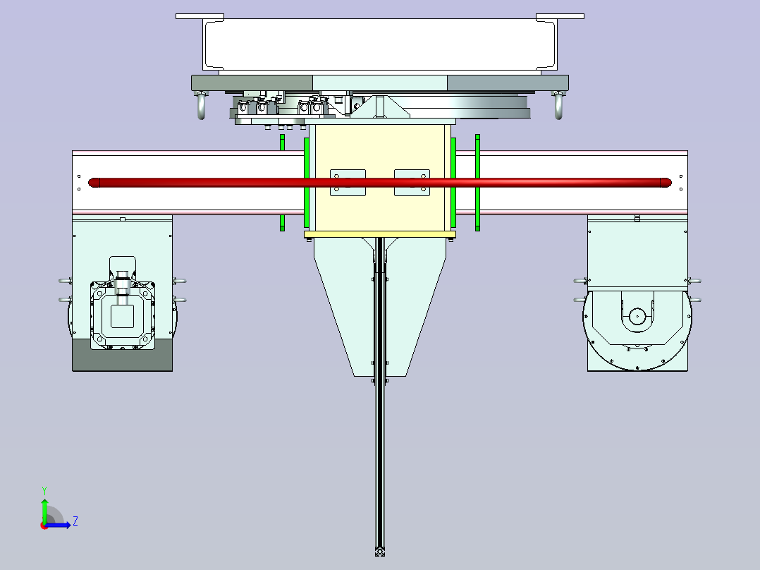 五轴变位机设计左视图