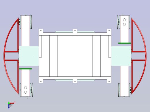 五轴变位机设计俯视缩略图