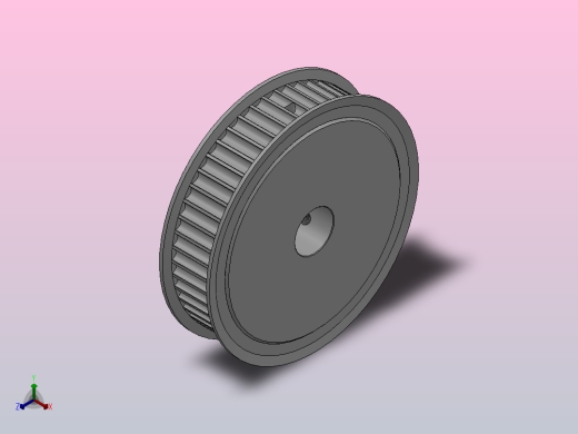 带顶丝圆孔标准型圆弧形齿同步带轮8YU型_S8YUHT-50-25-dt25-A