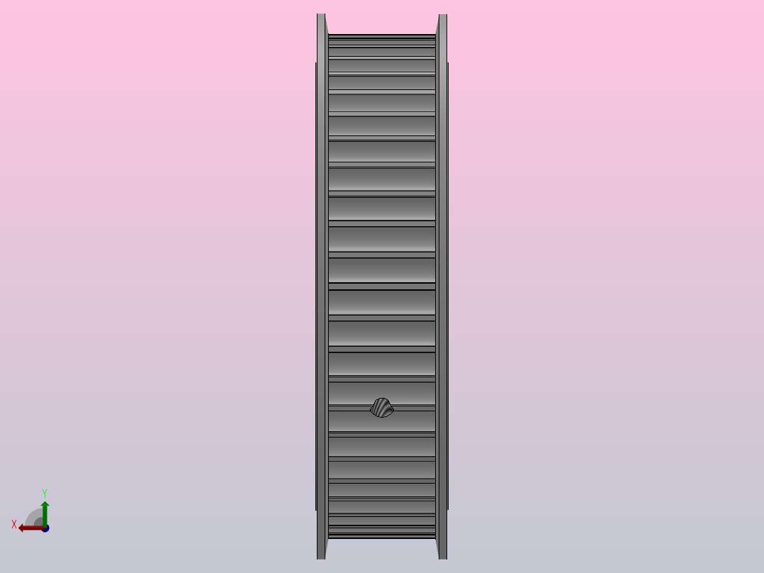 带顶丝圆孔标准型圆弧形齿同步带轮8YU型_S8YUHT-50-25-dt25-A后视图