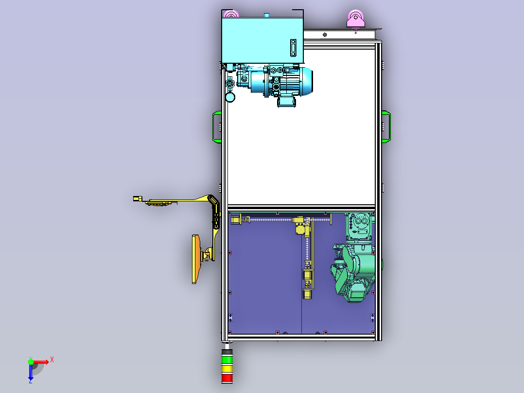 砂砾自动抓取分级检测设备 sw24俯视图