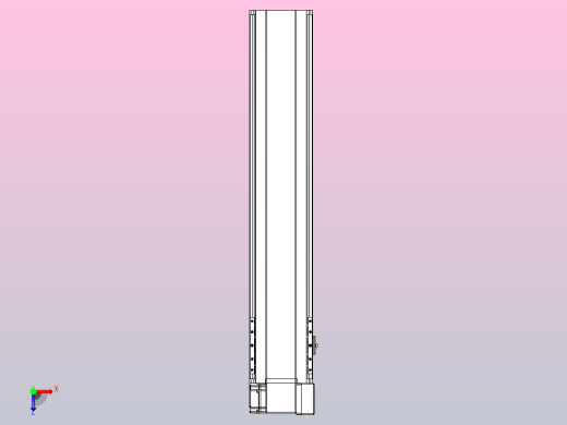 皮带直线轴半封闭可选导轨TPA-HNB-175D-140-L750-RP-Y-P75-N3俯视缩略图
