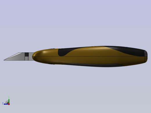 Wiha 32710斜口钳3D图纸 IGES STEP格式右视缩略图