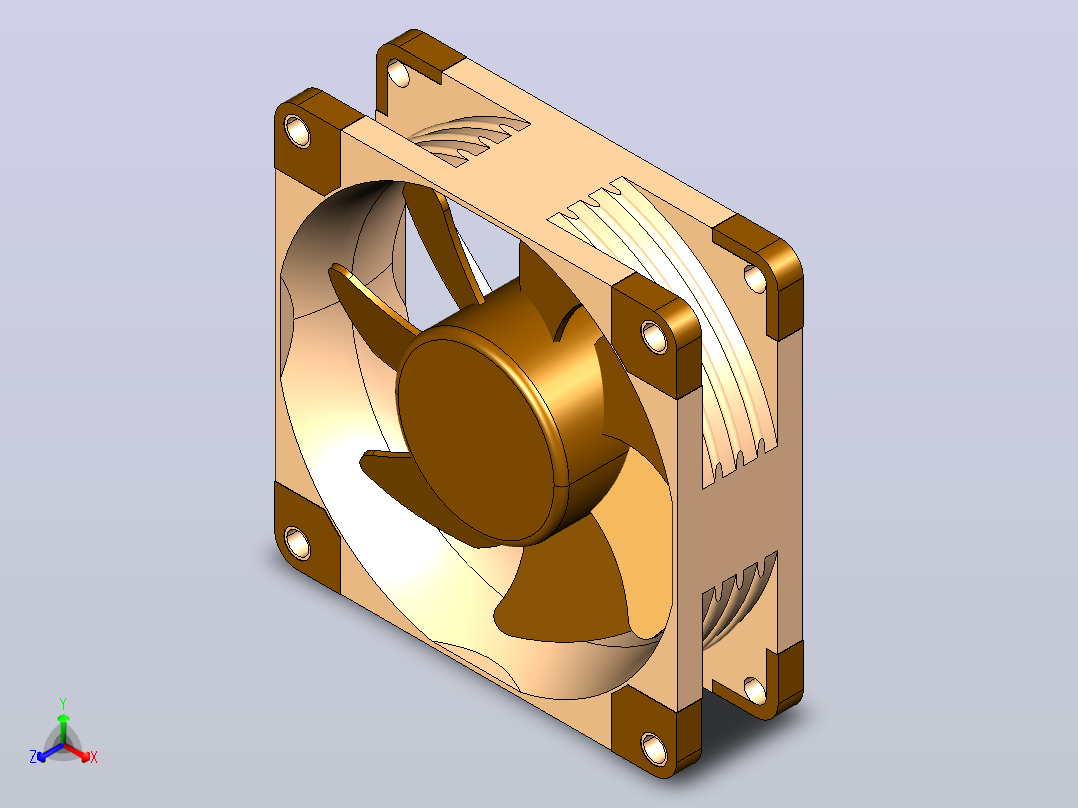 Noctua nf-a8-pwm风扇80x80x25主视图