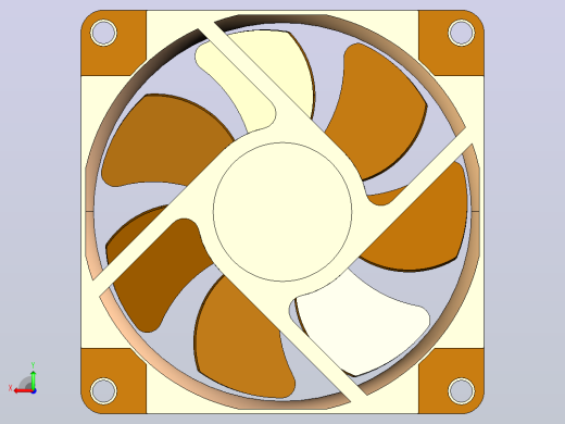 Noctua nf-a8-pwm风扇80x80x25后视缩略图