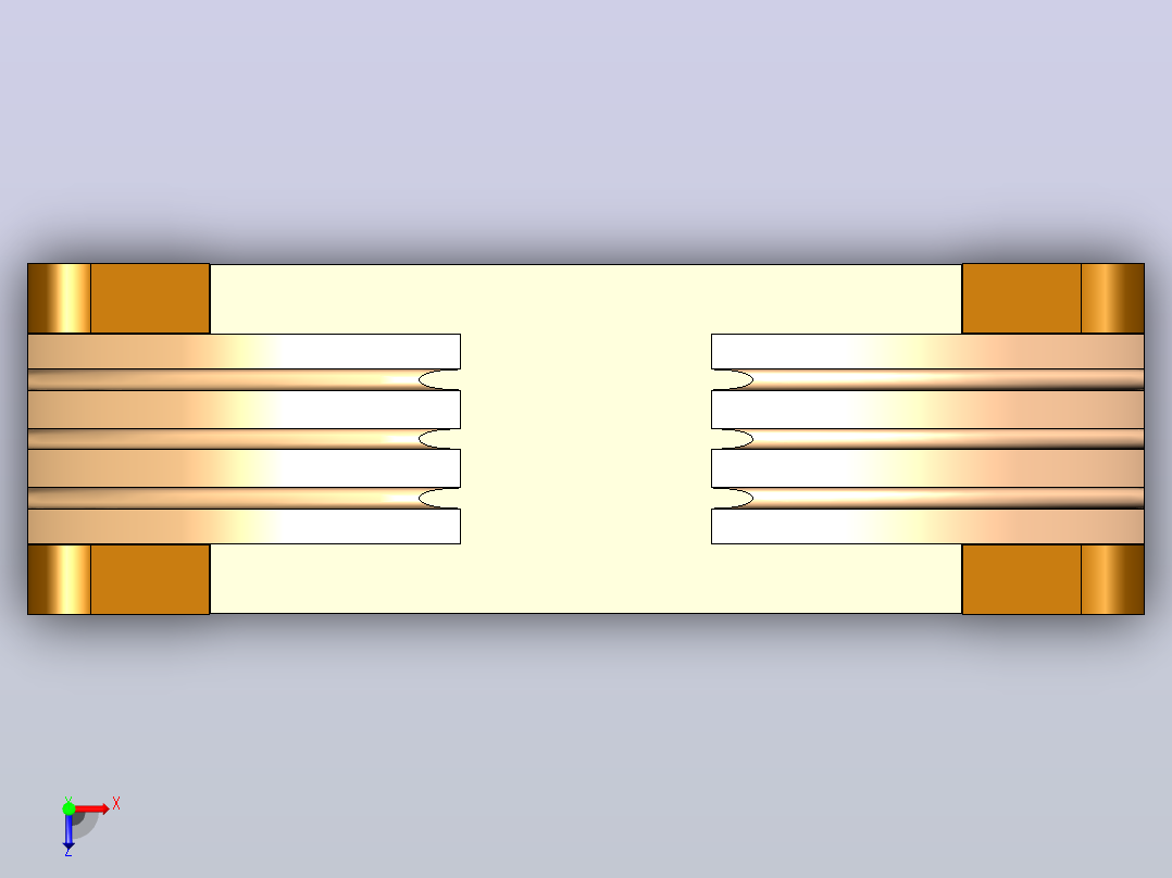 Noctua nf-a8-pwm风扇80x80x25俯视图