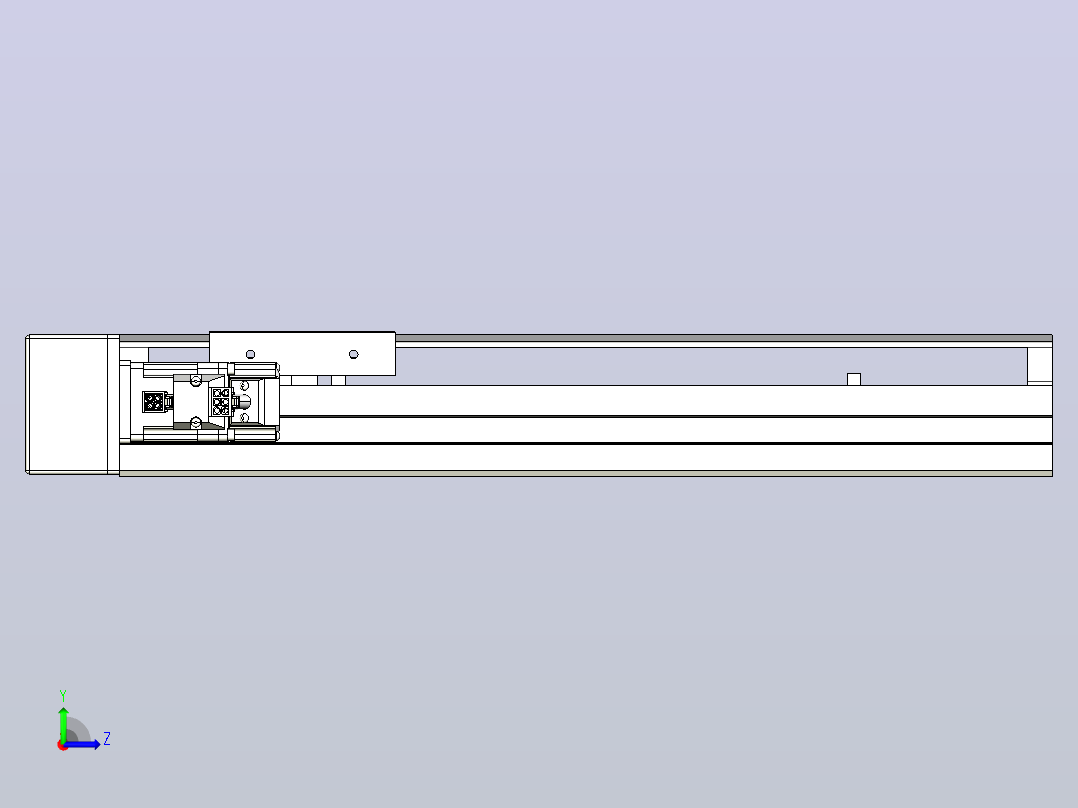 MTH12标准螺杆滑台[MTH12-L#-250-BL-P10-C3]左视图
