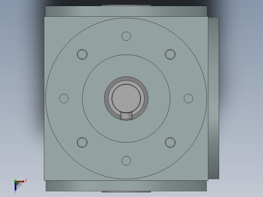 HDA09-HDA28螺旋锥齿换向传动器[HDA-28-3-F]俯视缩略图