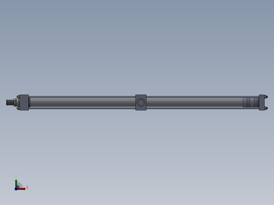 双作用液压缸双作用液压缸前视图