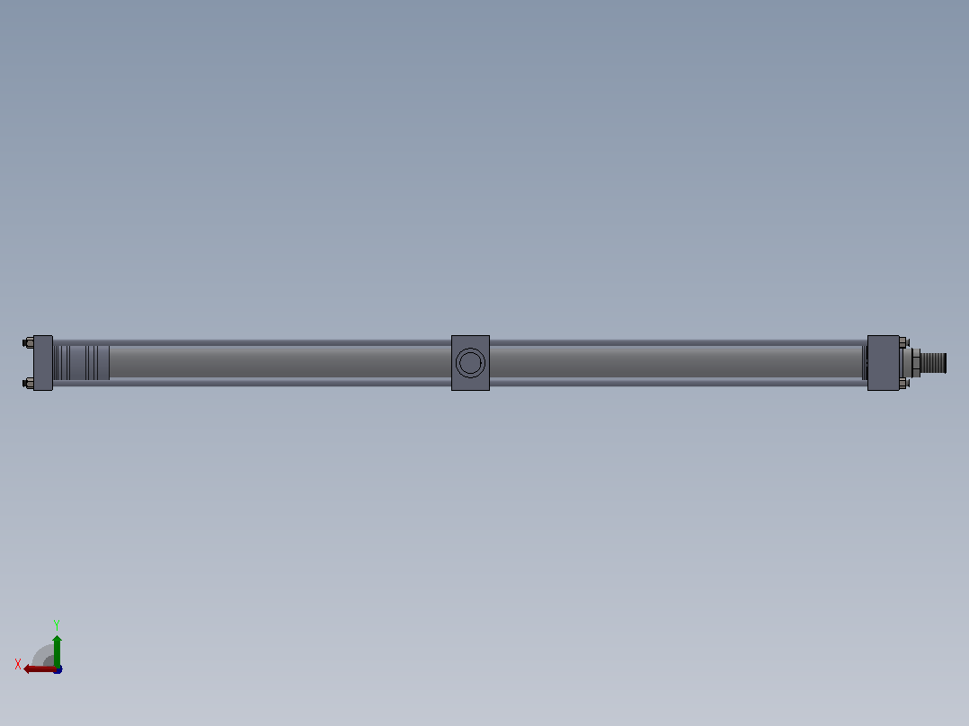 双作用液压缸双作用液压缸后视图