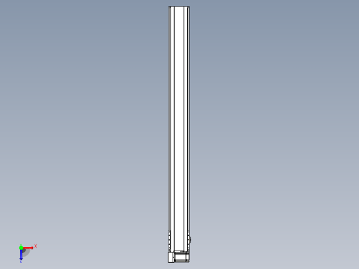 皮带直线轴半封闭可选导轨TPA-HNB-175D-140-L1800-LU-Y-P75-N3俯视缩略图