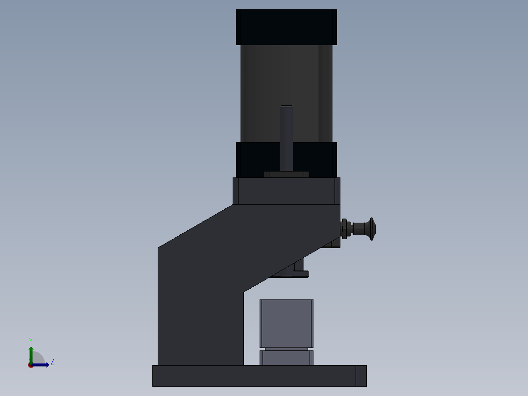 折弯工装  铆压工装左视图