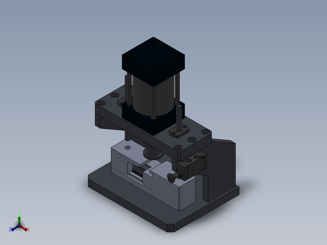 折弯工装  铆压工装正等轴测图