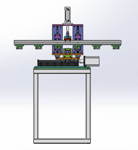 三轴自动夹具sw18可编辑