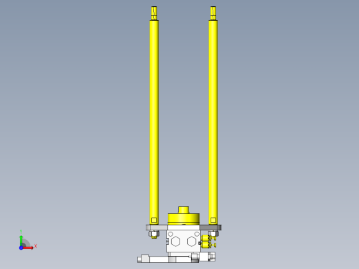 中 大型工件的夹紧机构前视缩略图