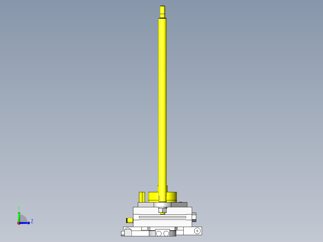 中 大型工件的夹紧机构左视图