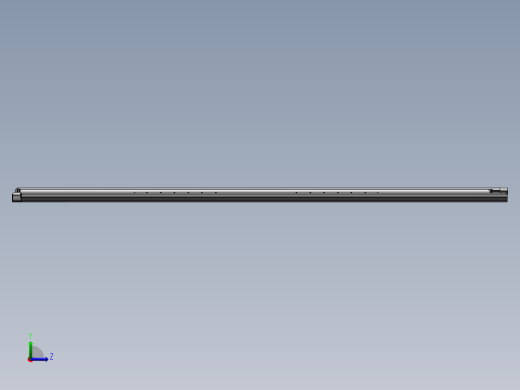 抽屉导轨结构3D图纸 Solidworks设计 附STEP左视缩略图