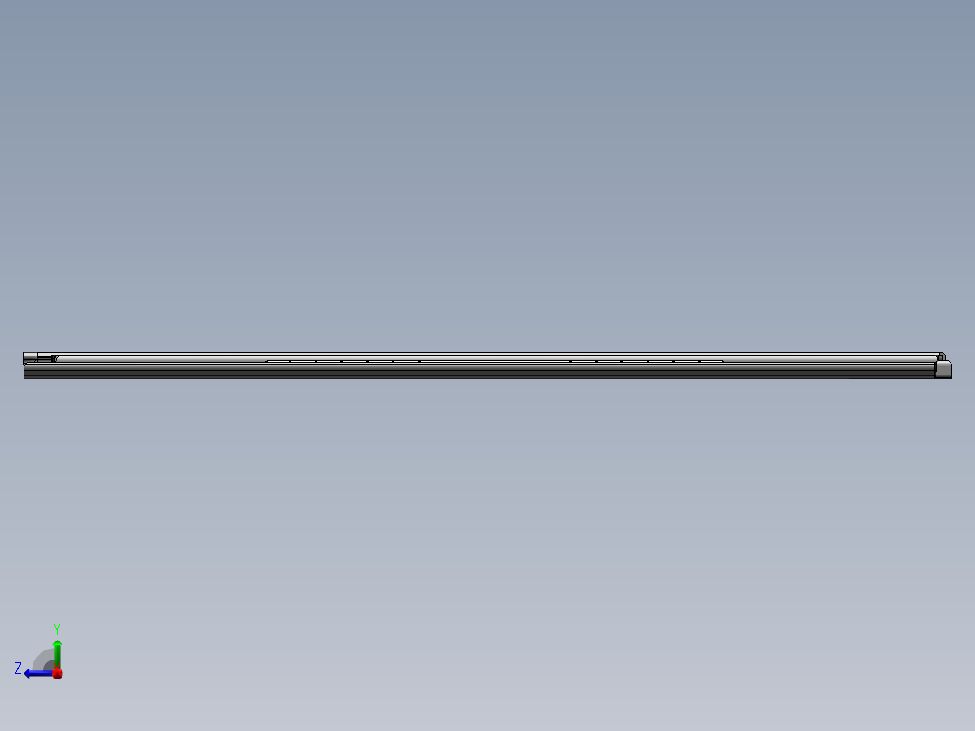抽屉导轨结构3D图纸 Solidworks设计 附STEP右视图