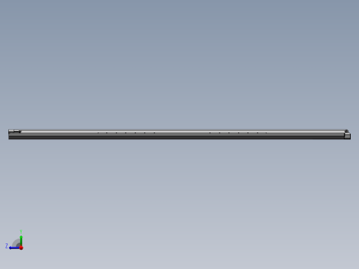 抽屉导轨结构3D图纸 Solidworks设计 附STEP右视缩略图