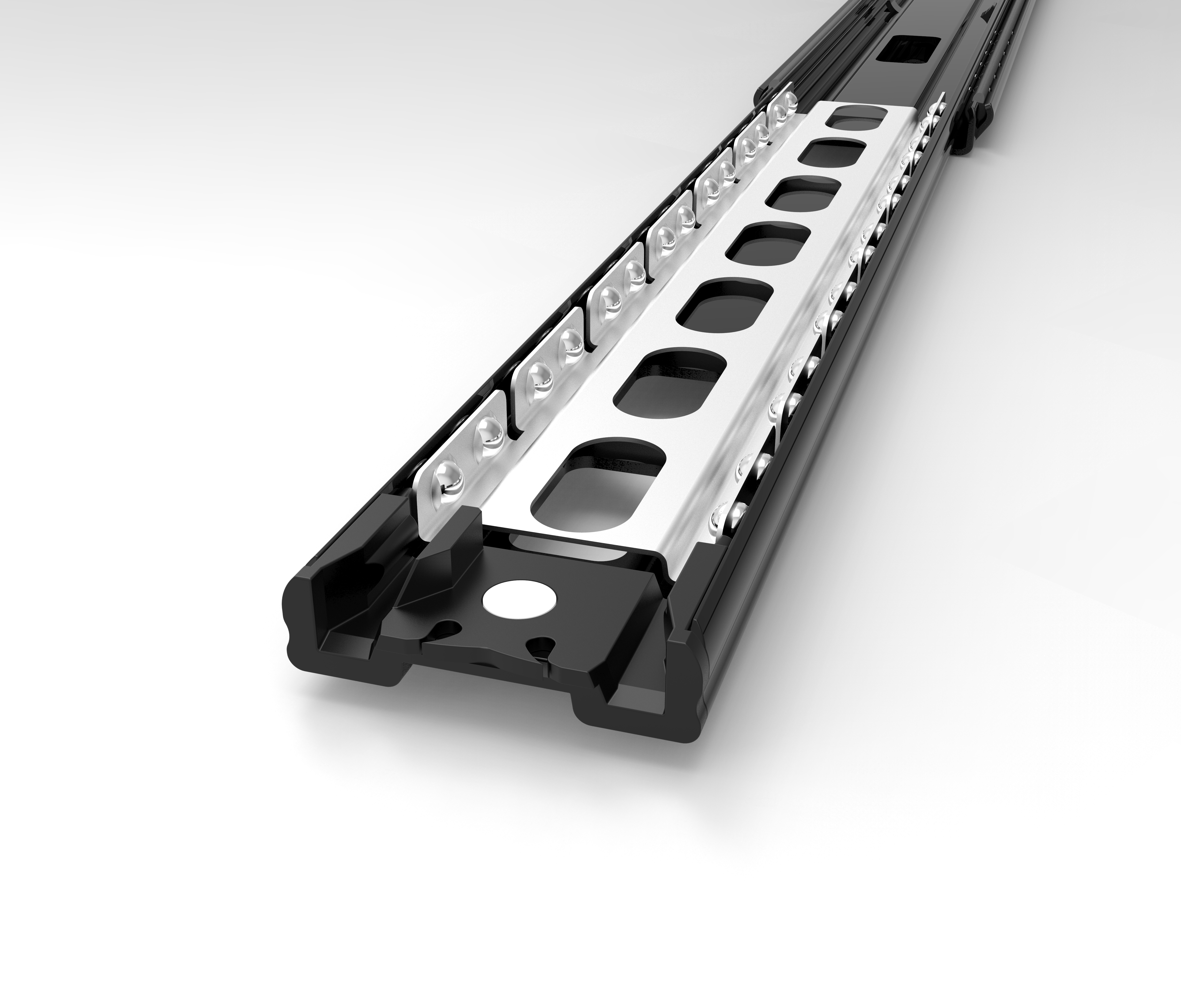 抽屉导轨结构3D图纸 Solidworks设计 附STEP