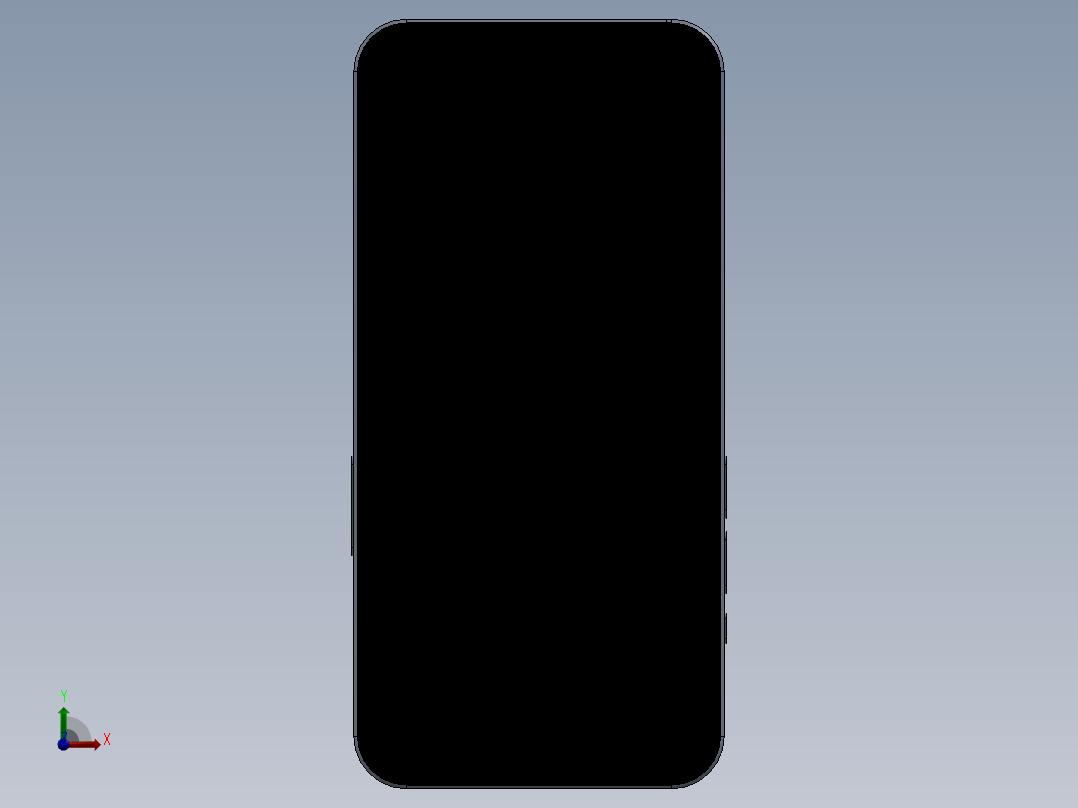 iPhone 13 Pro苹果手机3D数模图纸 Solidworks设计前视图