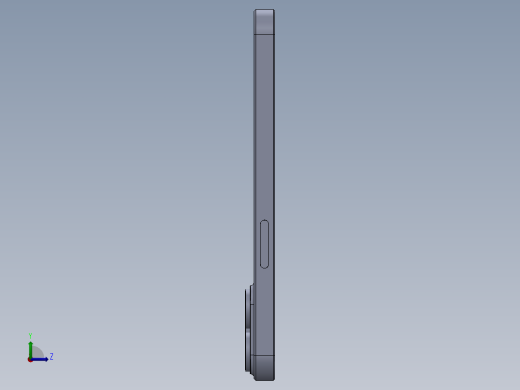 iPhone 13 Pro苹果手机3D数模图纸 Solidworks设计左视缩略图