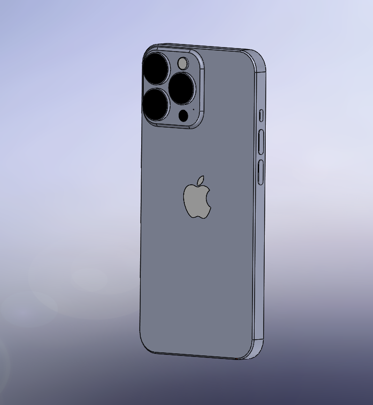 iPhone 13 Pro苹果手机3D数模图纸 Solidworks设计