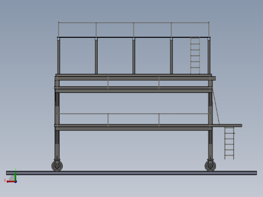 移动工作平台后视缩略图