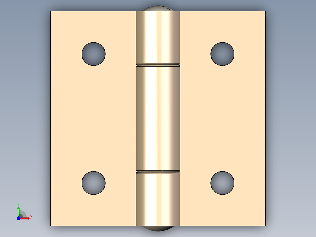型材-KJN 20X20 SMALL HINGE KJN535684前视图