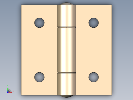 型材-KJN 20X20 SMALL HINGE KJN535684前视缩略图