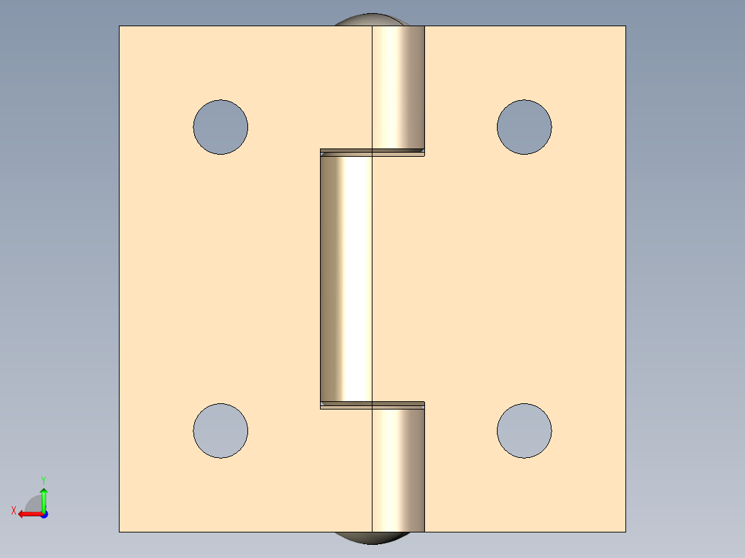 型材-KJN 20X20 SMALL HINGE KJN535684后视图