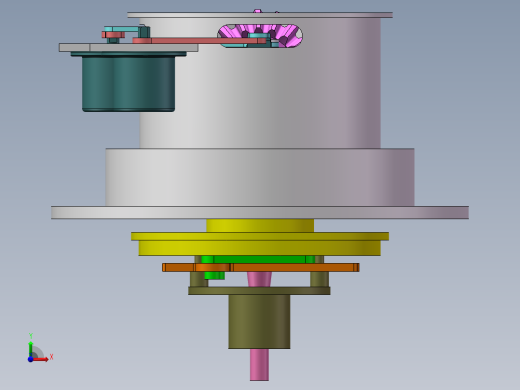 位置可调圆盘输出前视缩略图