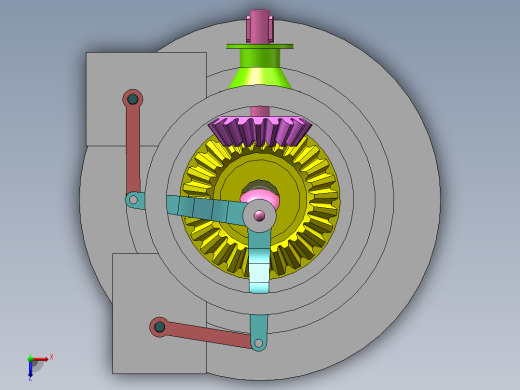 位置可调圆盘输出俯视缩略图