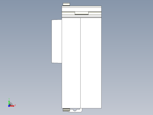 基恩士KV-AD40G_kc图纸模型前视缩略图