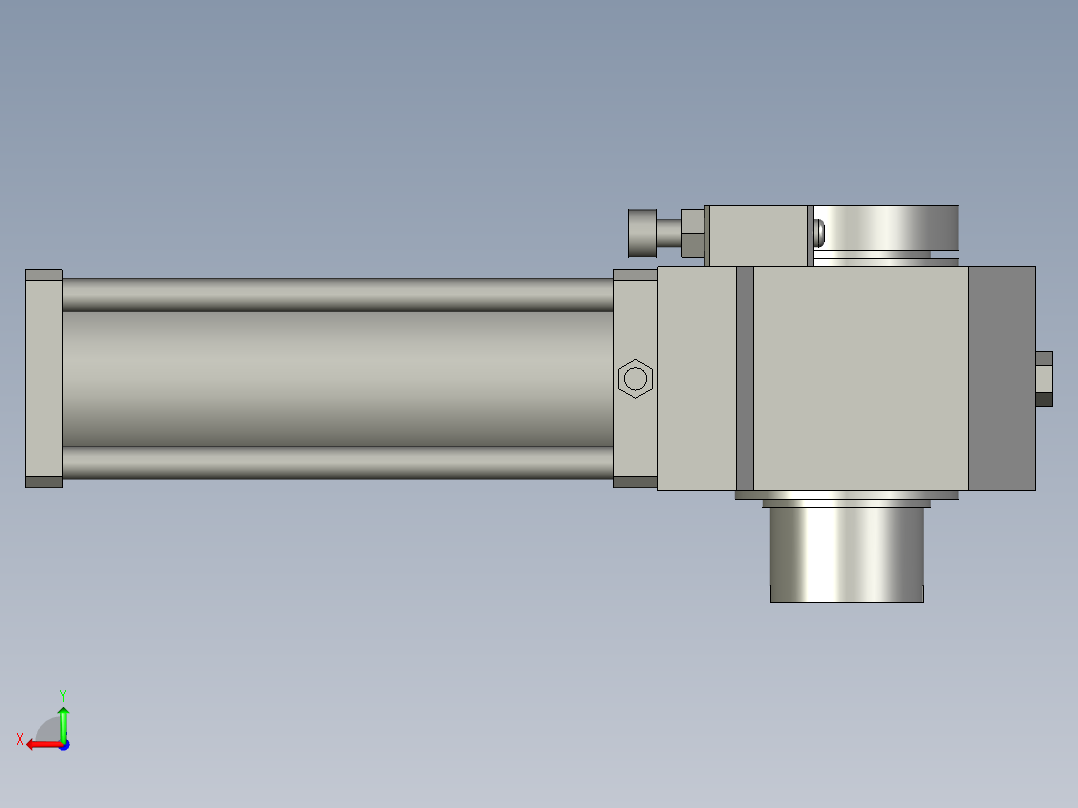 旋转气爪PRC60H-180后视图