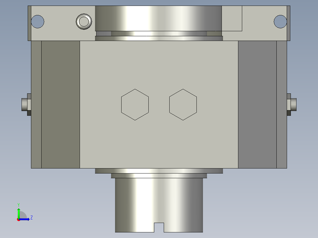 旋转气爪PRC60H-180左视图