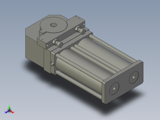 旋转气爪PRC60H-180正等轴测缩略图